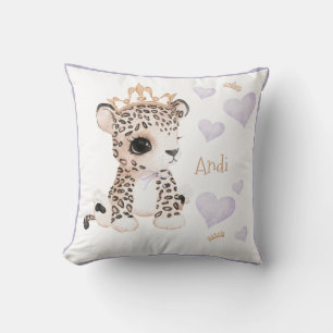 Coussin Cute Woodland Animal Leopard Nom Crow Nursery