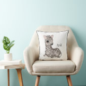 Coussin Cute Woodland Animal Zebra Nom Nursery (Chaise)