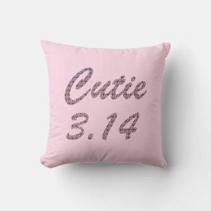 Coussin Cutie 3,14 Pi Jour Rose