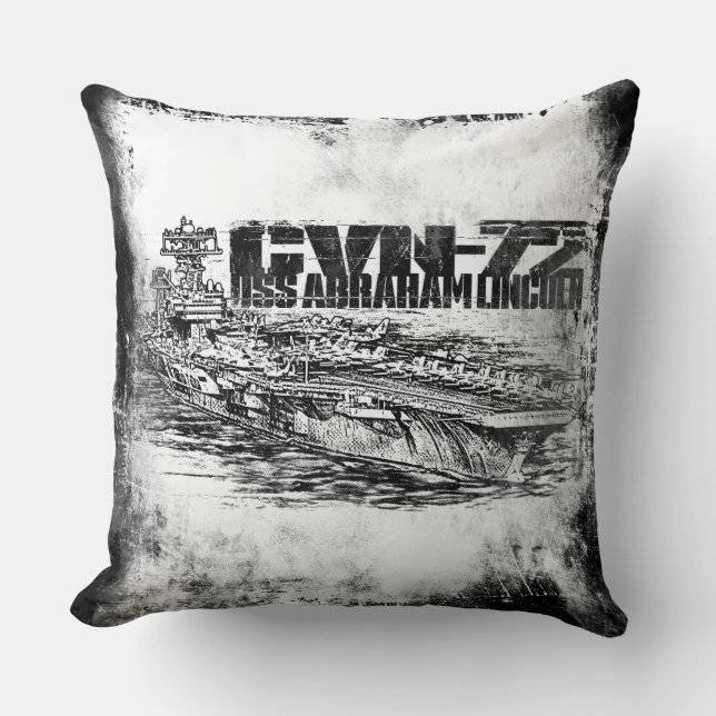 Coussin CVN-72 Abraham Lincoln Grade A Coton Throw Pillo (Recto)