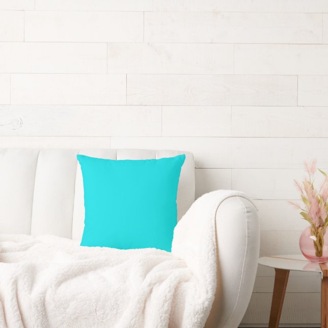 Coussin Cyan/Turquoise clair uni/ (Canapé)