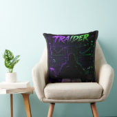 Coussin Cyberpunk TRAIDER - Gaming & Trading (Chaise)