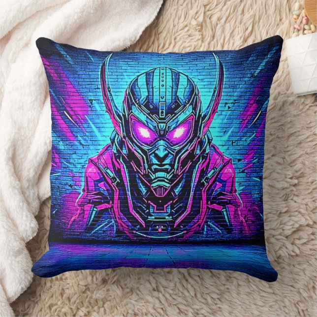 Coussin Cyberpunk Vibe héroïque (Couverture)