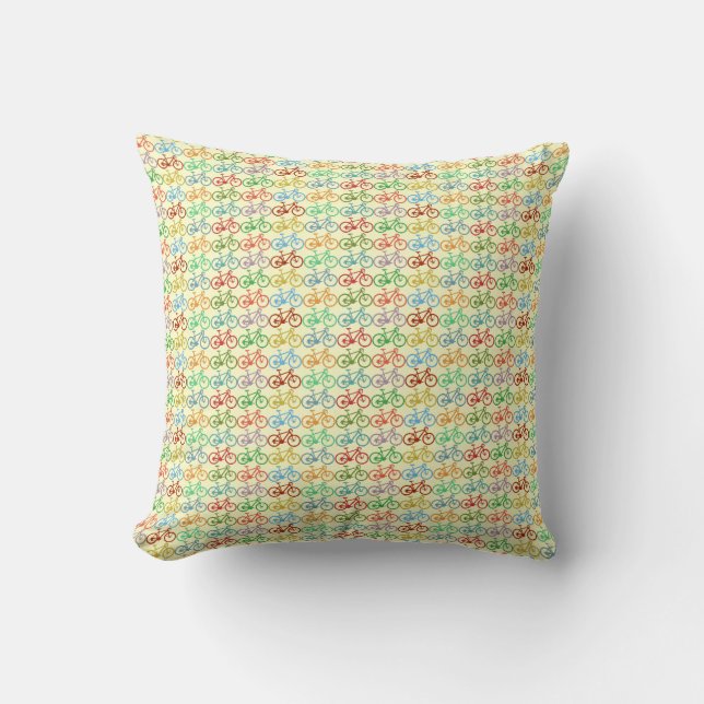 Coussin cyclisme . motos couleur (Recto)
