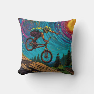 Coussin Cycliste BMX sur pente de montagne