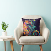 Coussin Cycliste psychédélique, vélo. (Chaise)