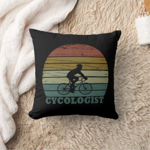 Coussin Cycologiste drôle dire vélo
