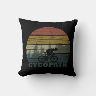 Coussin Cycopath drôle dire
