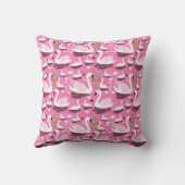 Coussin Cygne Élégance Rose (Verso)