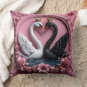 Coussin Cygnes de mariage cadeau pour maison moderne (Couverture)