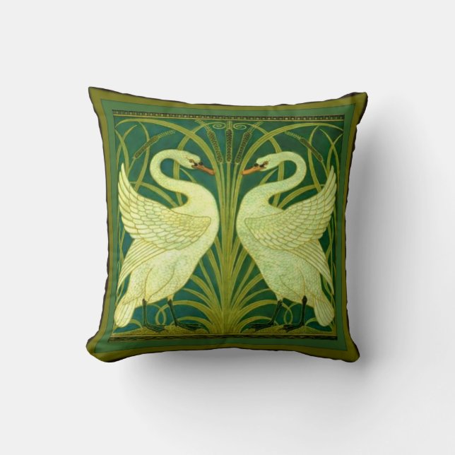 Coussin Cygnes vintages (Recto)