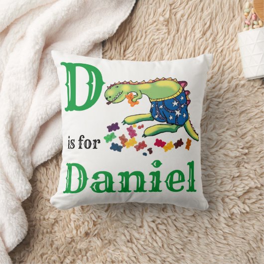 Coussin D est pour Daniel bébé garçon (Couverture)