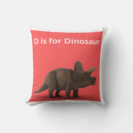 Coussin D est pour Dinosaur Thaillow (Recto)