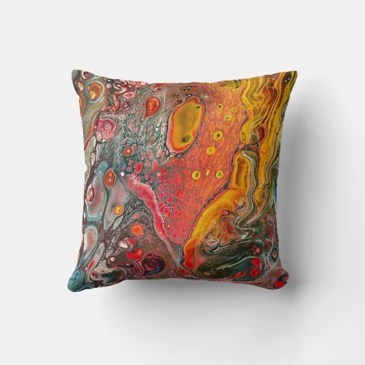 Coussin d'abrégé sur orange (Verso)