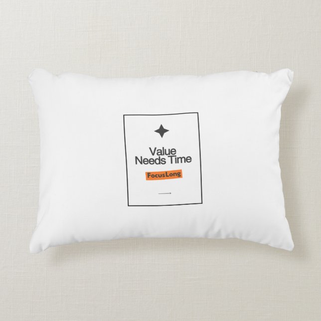  Coussin d'accent à long focus – La valeur a besoi (Devant)