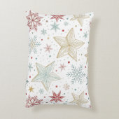 « Coussin d'accent à motif étoile pastel » (Dos(Vertical))