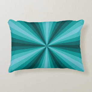 Coussin d'accent Aqua Illusion d'optique