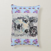 Coussin d'accent aquarelle Alpacca Llama mignon (Dos(Vertical))