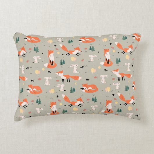 Coussin d'accent Bunny et Fox (Devant)