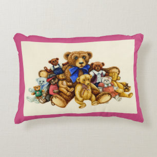 COUSSIN D'ACCENT CÂLINS D'OURS EN PELUCHE *Personn