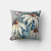 Coussin d'accent Coneflower Aquarelle (Recto)