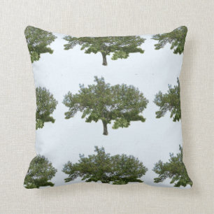 Coussin d'accent d'arbre, motif