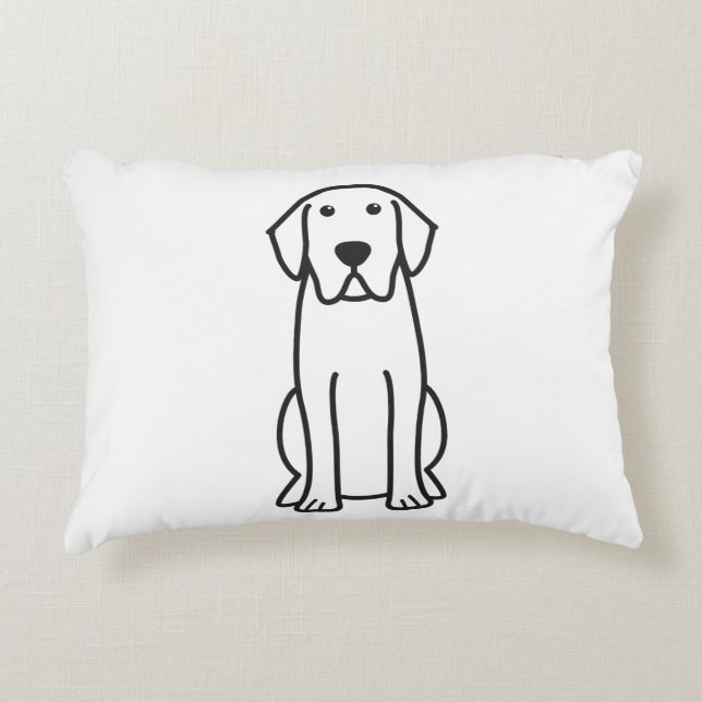 Coussin d'accent de bande dessinée de chien de (Devant)