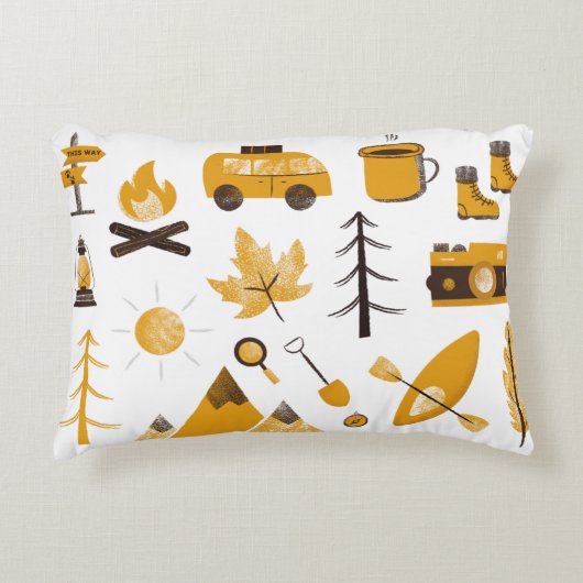 Coussin d'accent de Camper pour enfants heureux (Devant)