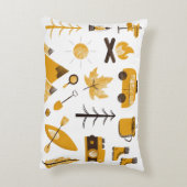 Coussin d'accent de Camper pour enfants heureux (Dos(Vertical))