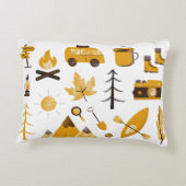 Coussin d'accent de Camper pour enfants heureux (Dos)