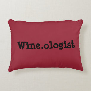 Coussin d'accent de citation de Wine.ologist
