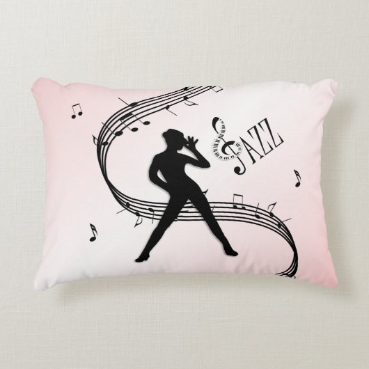 Coussin d'accent de danse Jazz Rose (Devant)