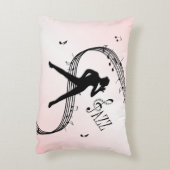 Coussin d'accent de danse Jazz Rose (Dos(Vertical))