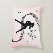 Coussin d'accent de danse Jazz Rose (Devant(Vertical))