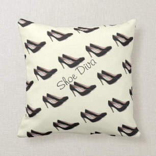 Coussin d'accent de diva de chaussure