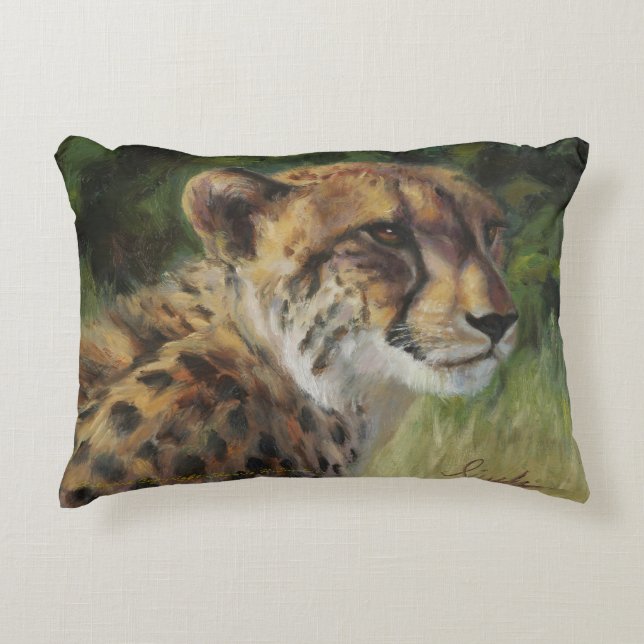 Coussin d'accent de guépard (Devant)