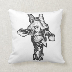 Coussin d'accent de la girafe d'Avery