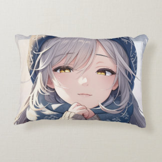 Coussin d'accent de l'ange d'hiver
