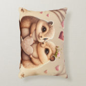Coussin d'accent de mignonette petits ours (Devant(Vertical))
