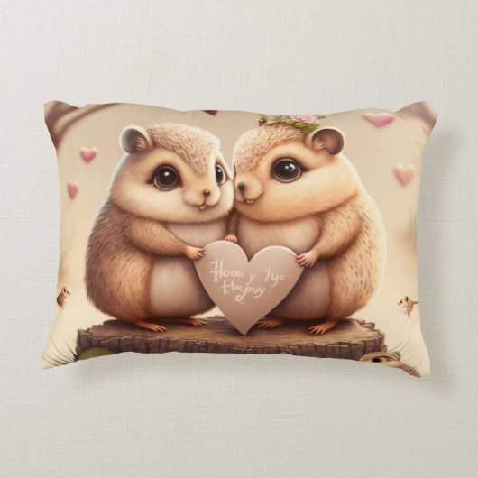 Coussin d'accent de mignonette petits ours (Dos)