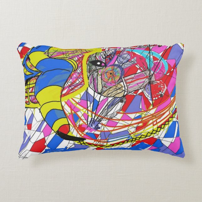 Coussin d'accent de veille surréaliste (Devant)