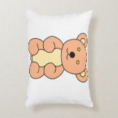 Coussin d'accent d'ours en peluche (Devant(Vertical))