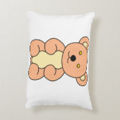 Coussin d'accent d'ours en peluche (Dos(Vertical))