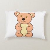 Coussin d'accent d'ours en peluche (Dos)