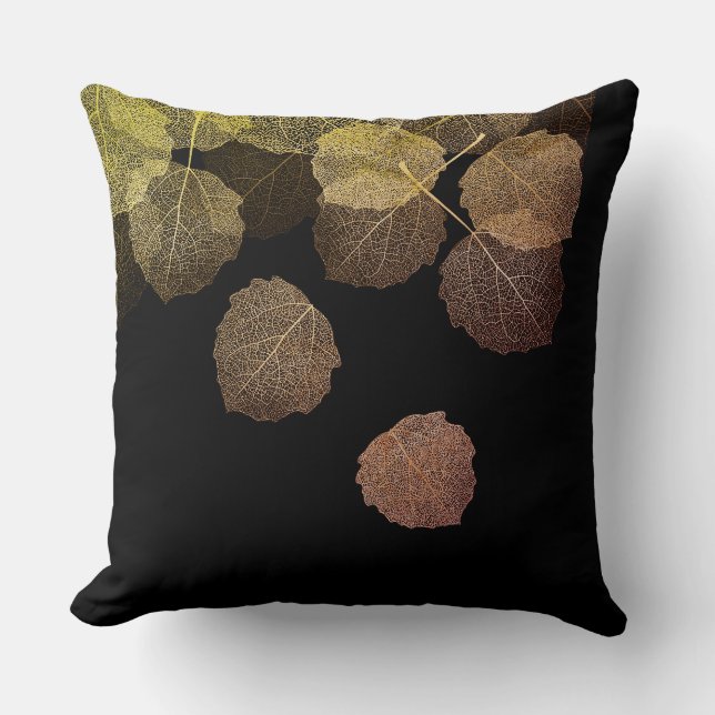 Coussin d'accent - Feuilles de la nature (Recto)