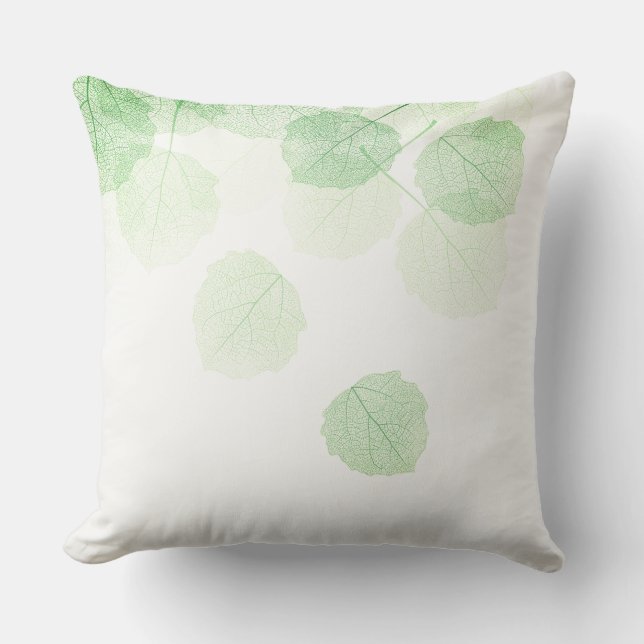 Coussin d'accent - Feuilles de la nature (Recto)