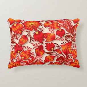 Coussin d'accent flambant orange