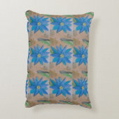 Coussin d'accent Fleurs Bleues (Dos(Vertical))