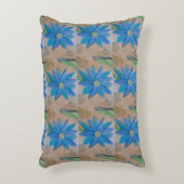 Coussin d'accent Fleurs Bleues (Devant(Vertical))