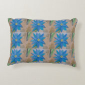 Coussin d'accent Fleurs Bleues (Dos)